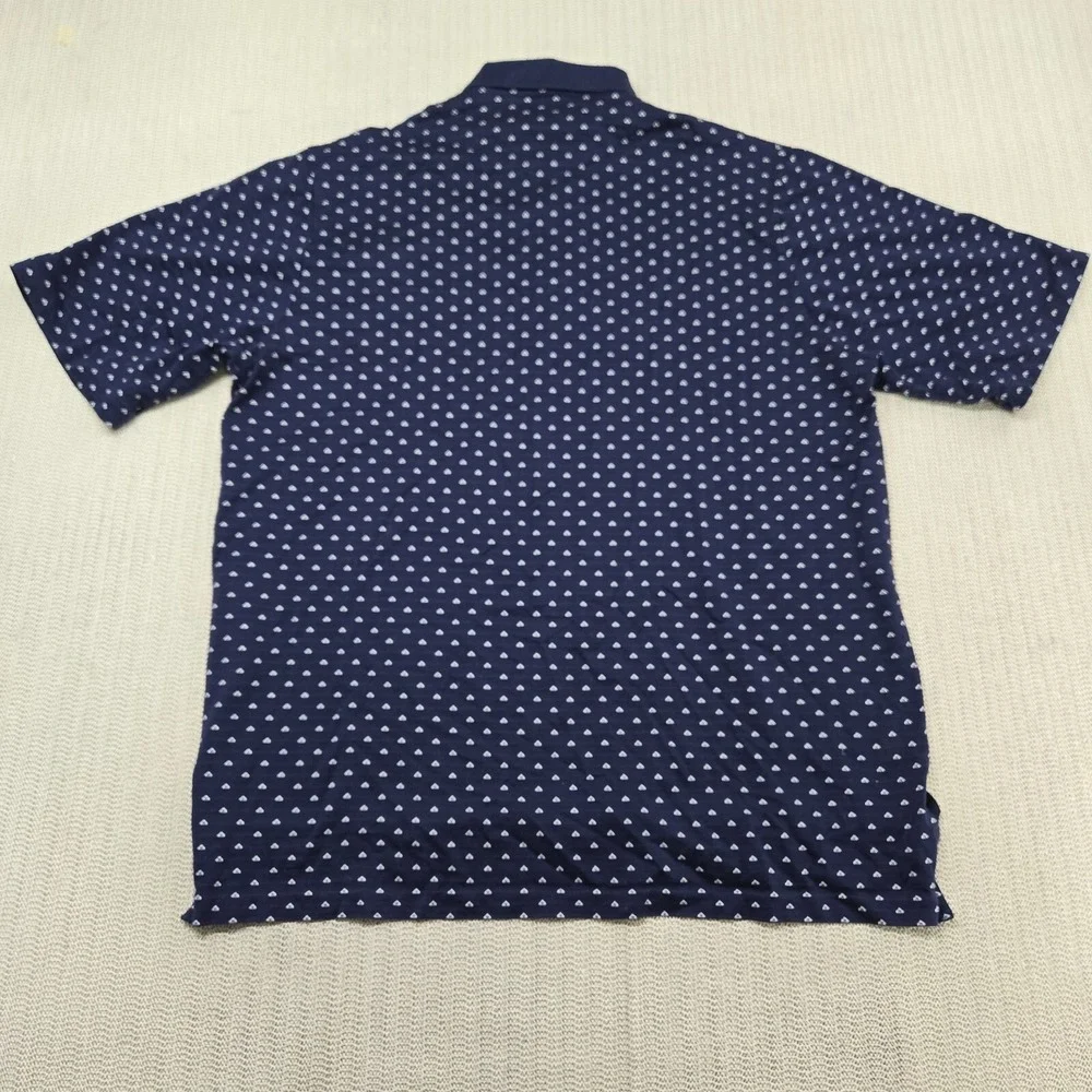 Polo Ralph Lauren Golf Shirt Mens Extra Large Blue White‎ Short Sleeve Pony Logo